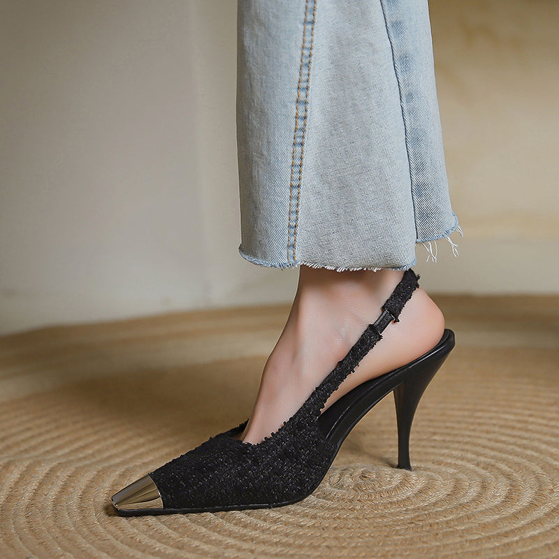 Charlee Cap Toe Slingback Heels Newgew