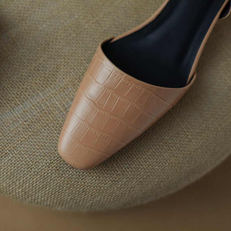 Norah Nude Slingback Pumps Newgew