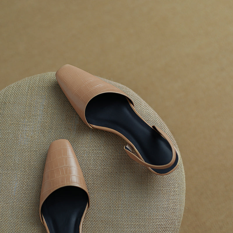 Norah Nude Slingback Pumps Newgew