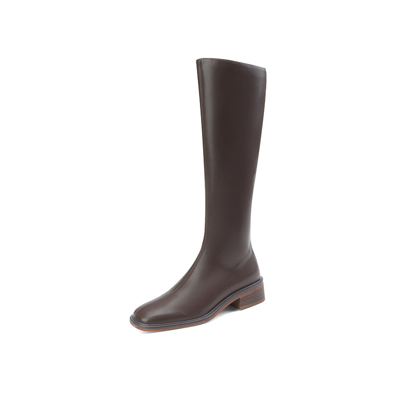 Nancy Brown Knee High Boots Newgew