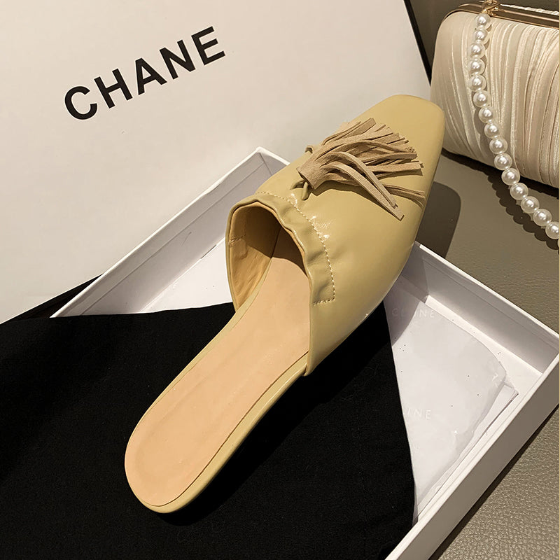 Elsa Yellow Womens Flat Mules NEW GEW
