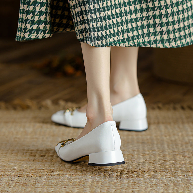 Danna Low Heeled Ballet Flats with Metal NEW GEW