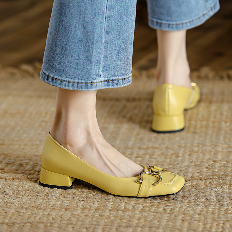 Danna Low Heeled Ballet Flats with Metal NEW GEW