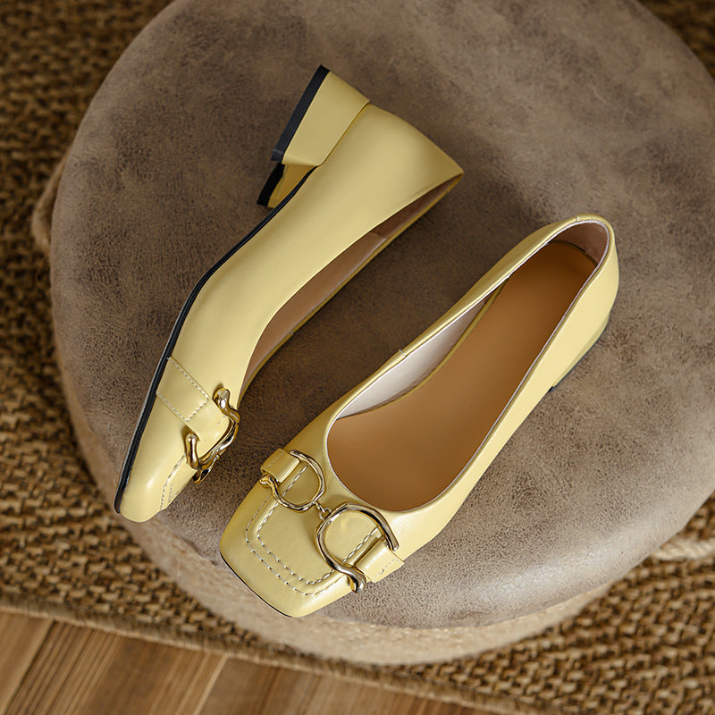 Danna Low Heeled Ballet Flats with Metal NEW GEW