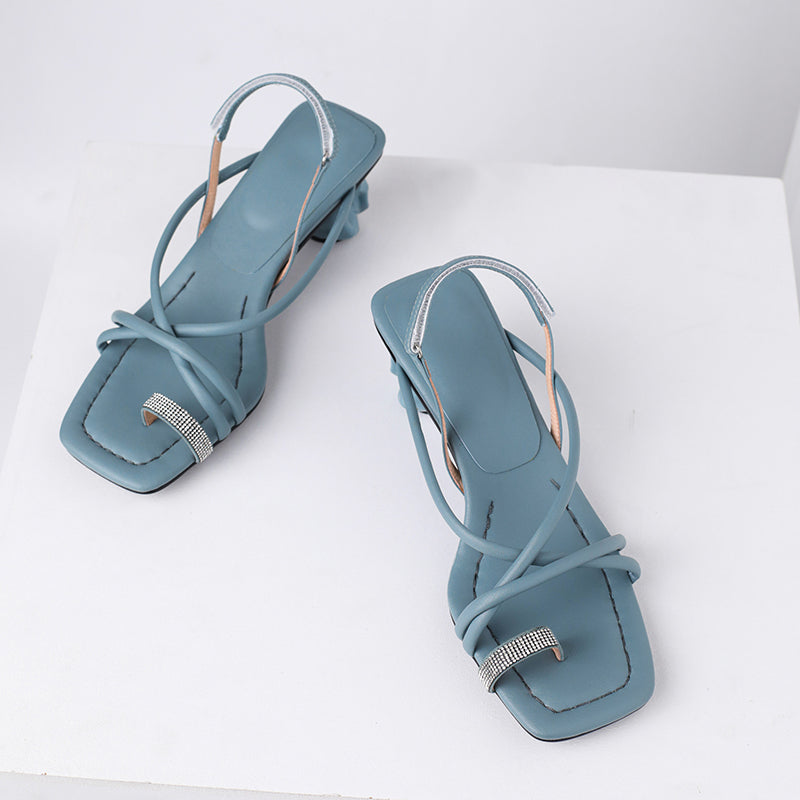 Cordelia Flip Flop Strappy Heeled Sandals NEW GEW