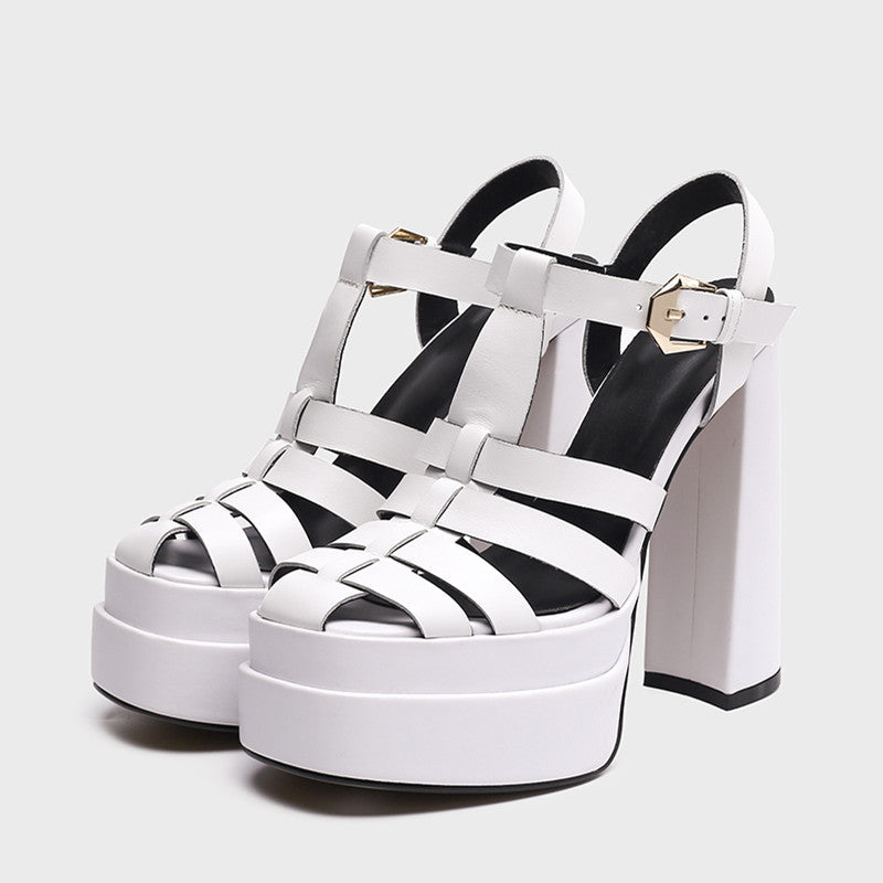 Charlie Gladiator Platform Chunky Heel Sandals NEW GEW