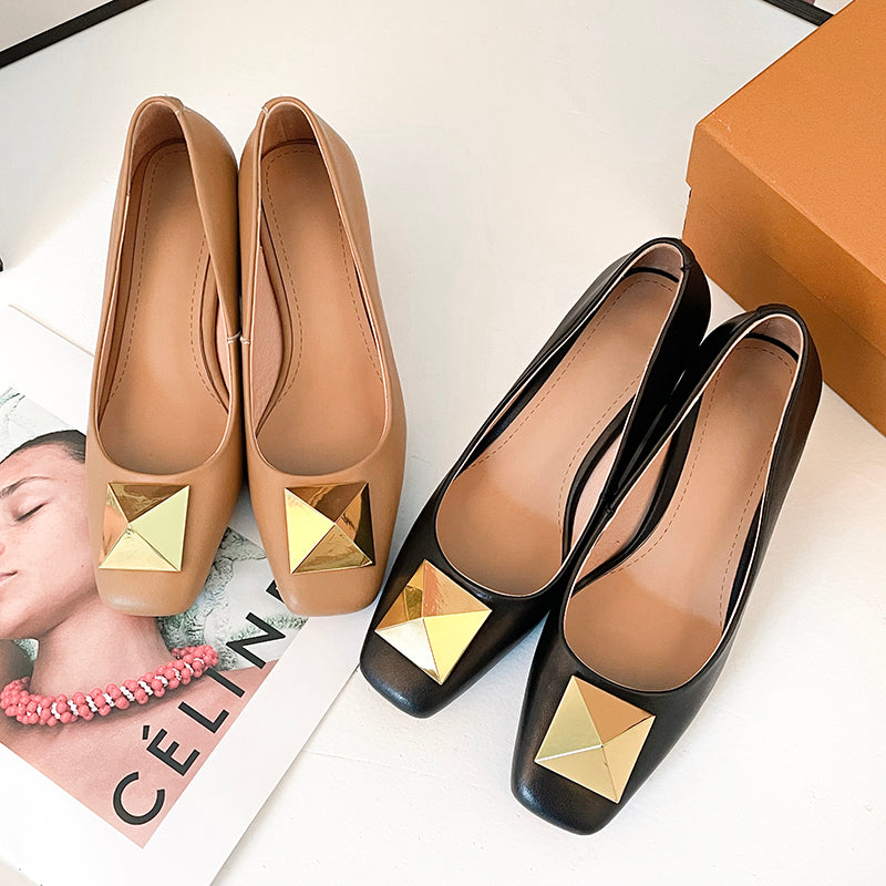 Carlie Handmade Genuine Leather Heels Newgew