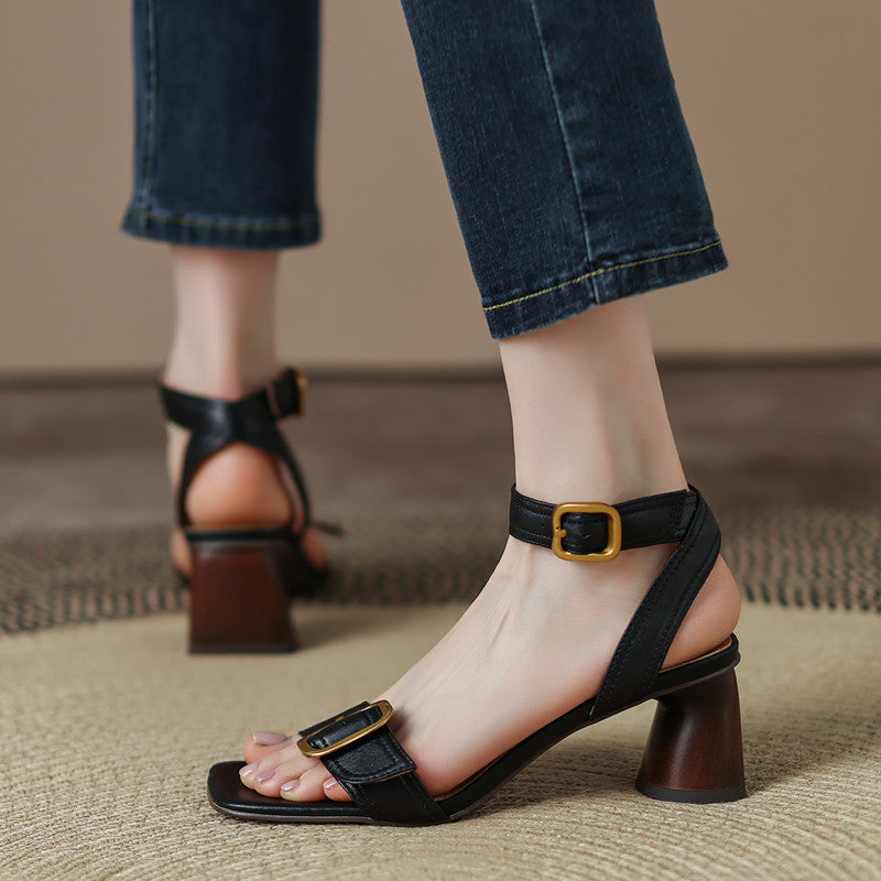 Delia Handmade Buckle Ankle Strap Sandals NEW GEW