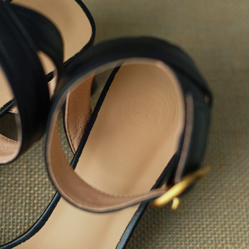 Delia Handmade Buckle Ankle Strap Sandals NEW GEW