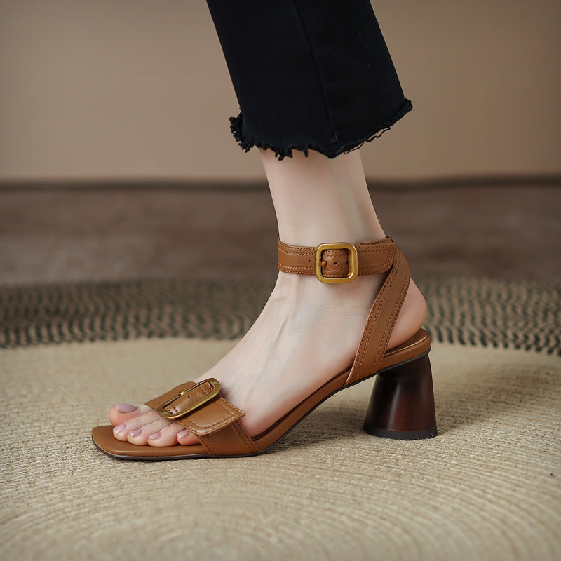 Delia Handmade Buckle Ankle Strap Sandals NEW GEW