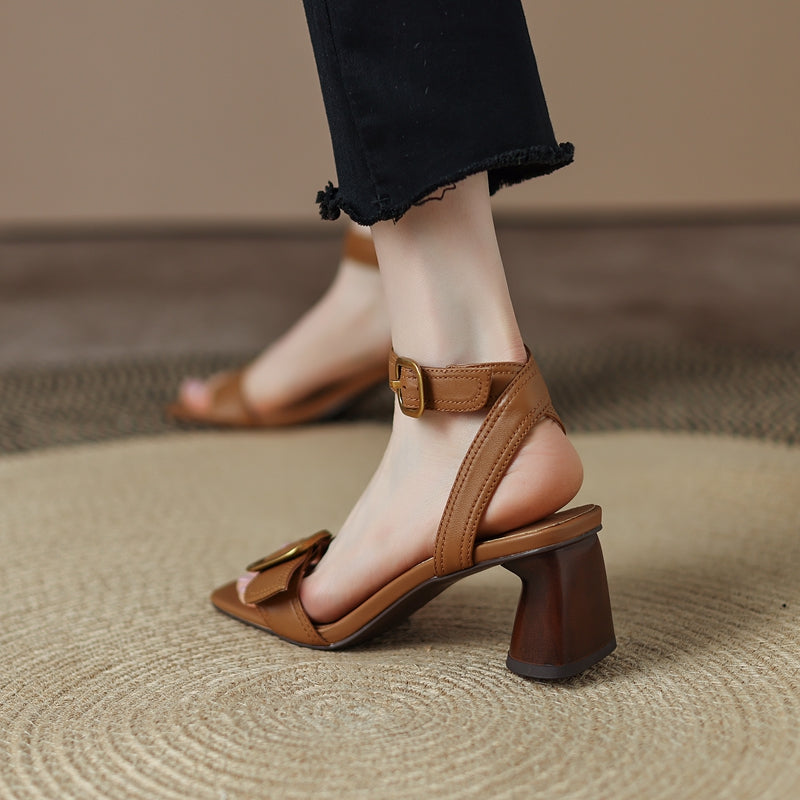 Delia Handmade Buckle Ankle Strap Sandals NEW GEW