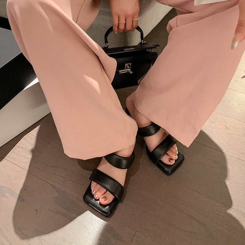 Dawn Handmade Kitten Heel Mules Slides Sandals NEW GEW