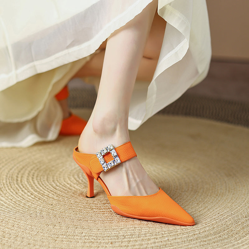 Clarke Novelty Heeled Mules NEW GEW
