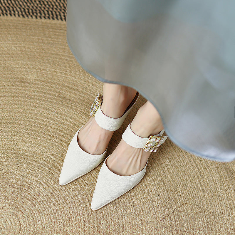 Clarke Novelty Heeled Mules NEW GEW