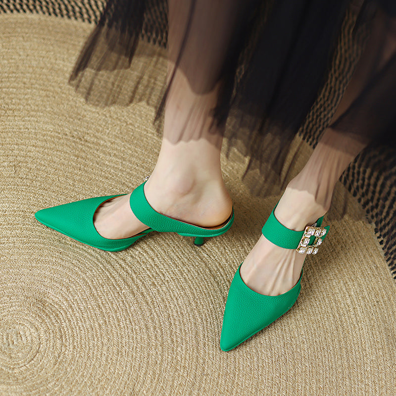 Clarke Novelty Heeled Mules NEW GEW