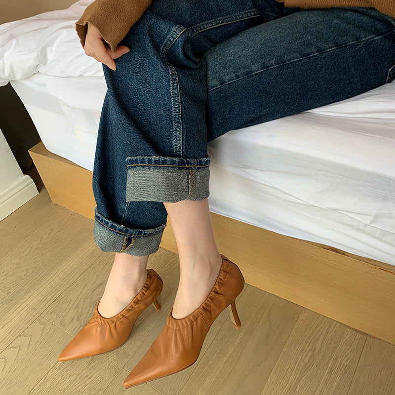 Denali Handmade Pointy Toe Slip on Pumps NEW GEW