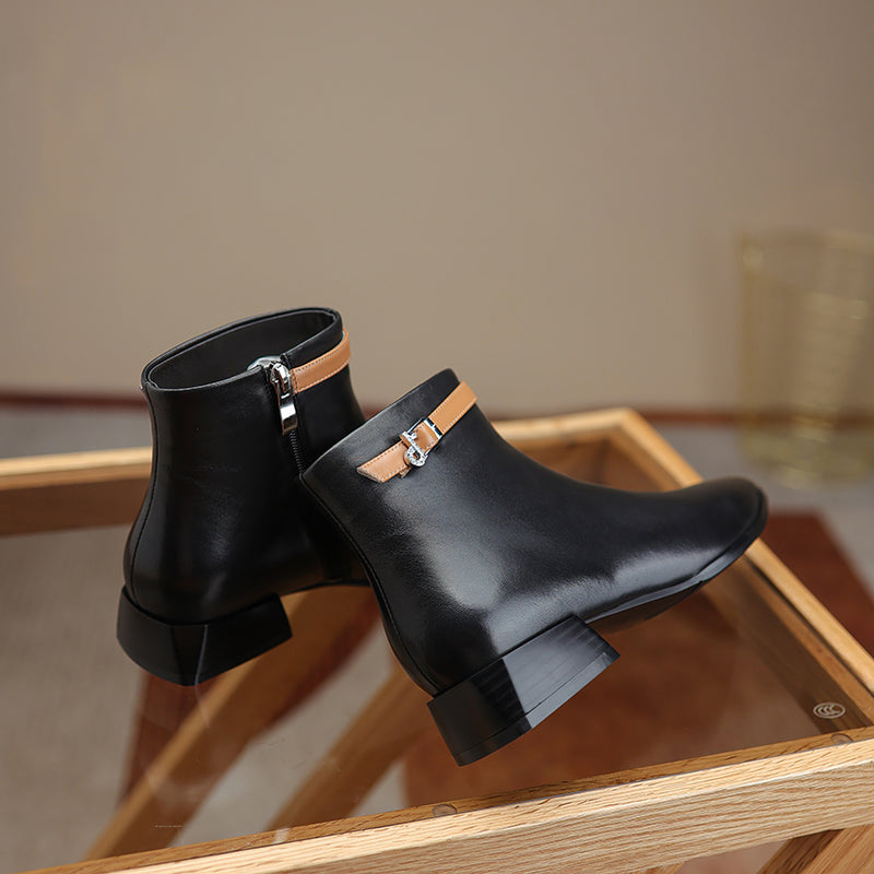 Colette Pointy Toe Genuine Leather Ankle Boots NEW GEW