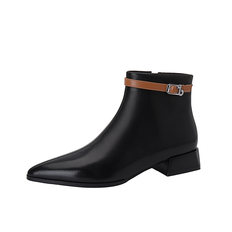 Colette Pointy Toe Genuine Leather Ankle Boots NEW GEW