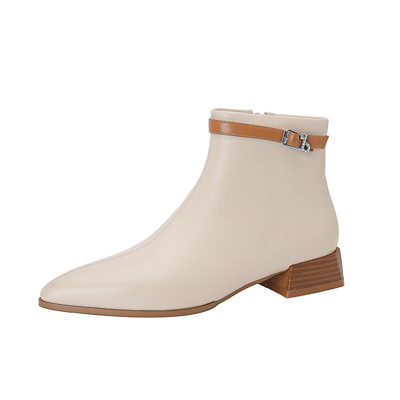 Colette Pointy Toe Genuine Leather Ankle Boots NEW GEW