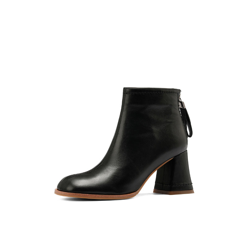 Charli Handmade Genuine Leather Heeled Ankle Boots NEW GEW