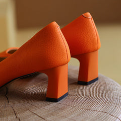 Darlene Square Toe Low Heel Slip on Pumps NEW GEW