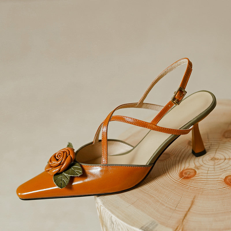 Desirae Vintage Cross Strap Slingback Kitten Heel Pumps NEW GEW