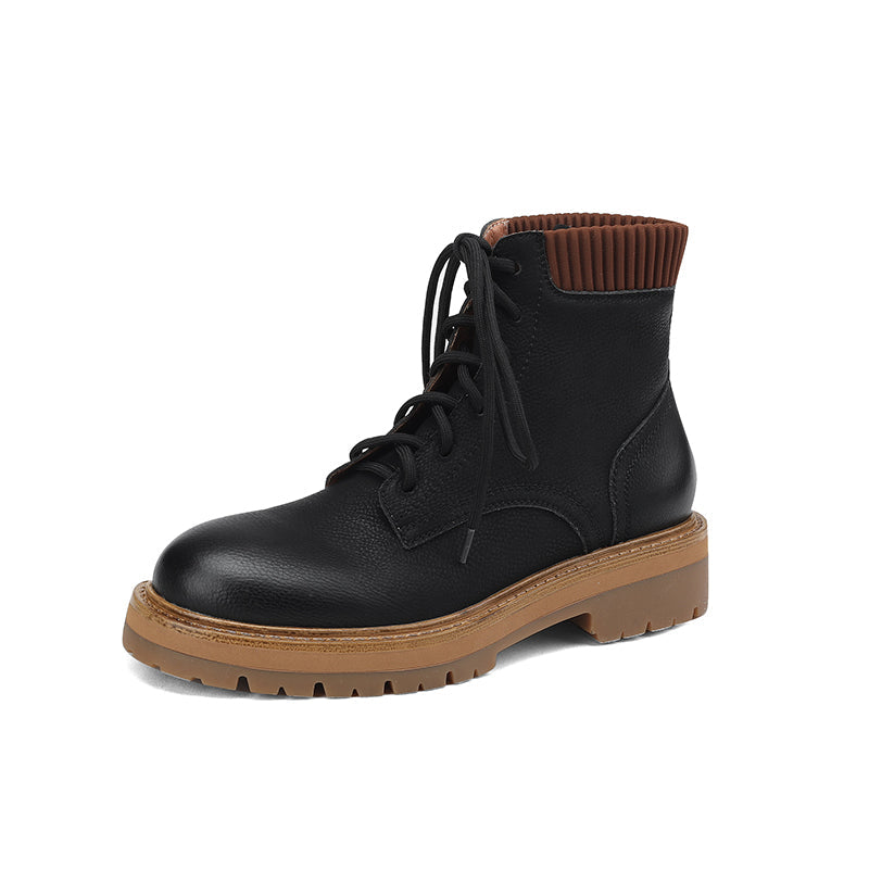 Hanna Womens Brown Lace up Boots Newgew