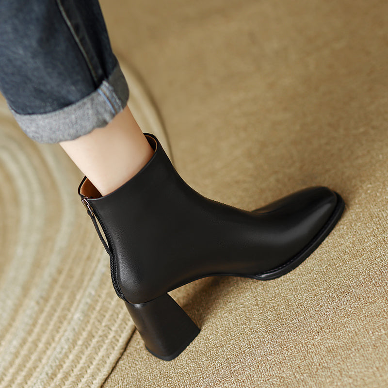 Halo Nude Ankle Boots with Heels Newgew