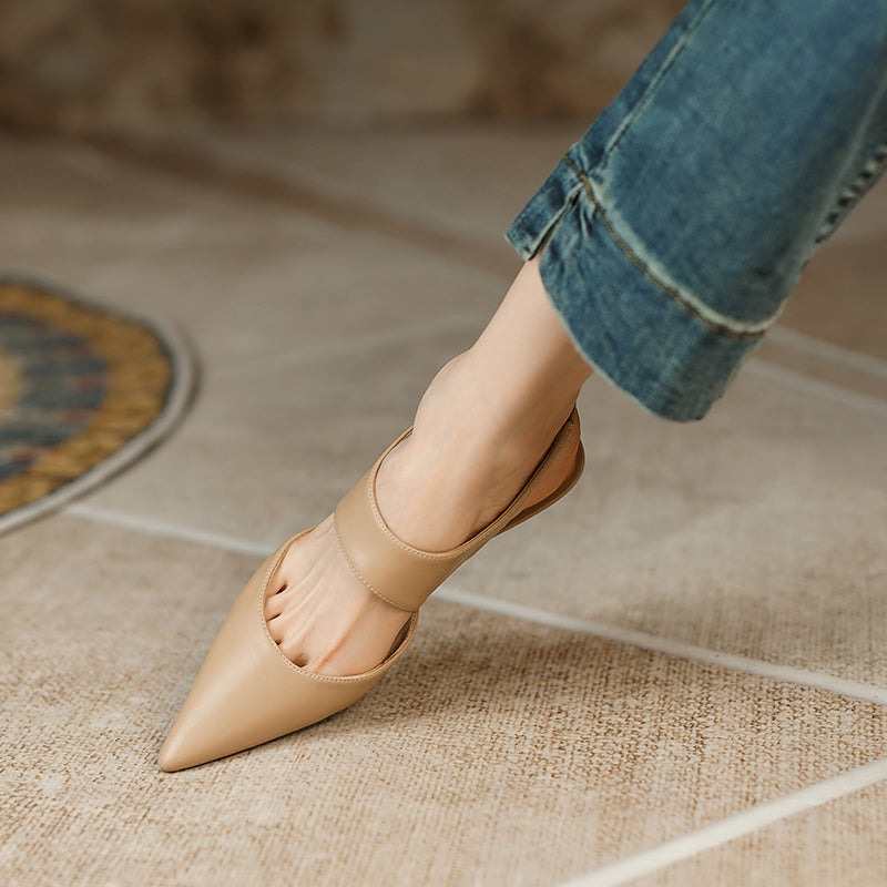 Fayth Nude Slingback Heels Newgew
