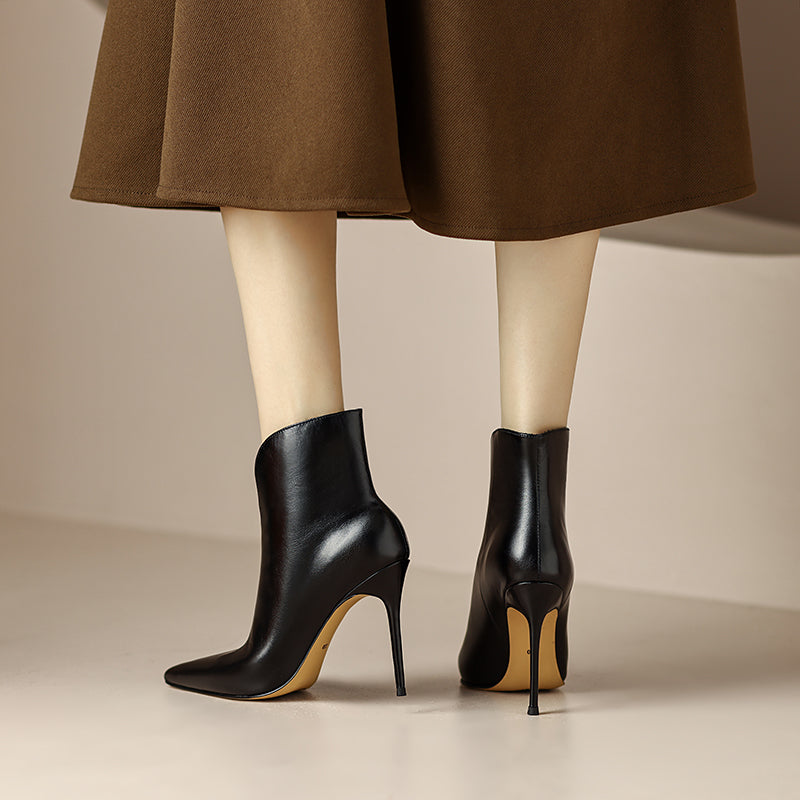 Maci Black Stiletto Ankle Boots newgew