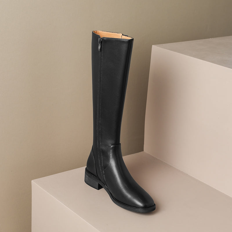 Nahla Brown Knee High Boots for Women newgew