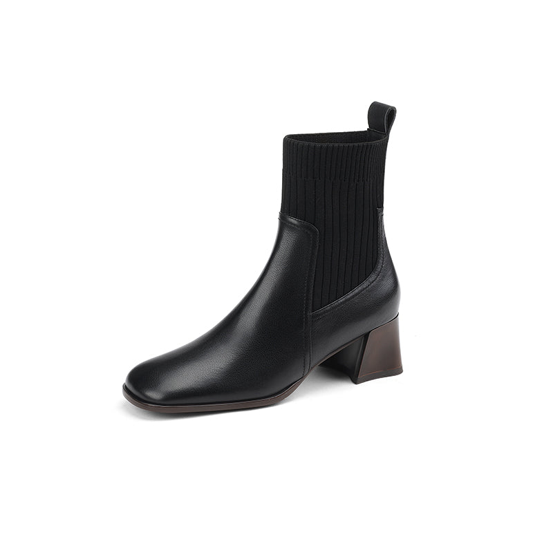 Noel Sock Chelsea Boots Black Newgew