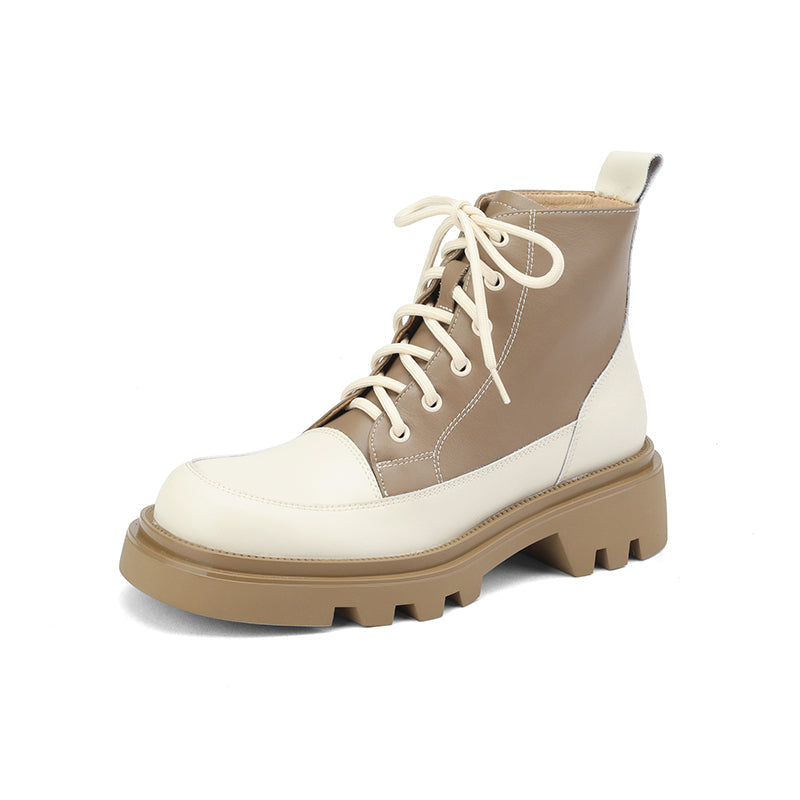 Heidi Patchwork Platform Boots Newgew