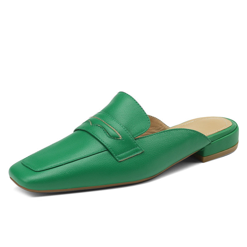 Esme Green Penny Loafer Mules NEW GEW