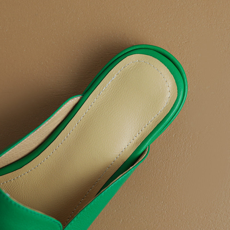 Esme Green Penny Loafer Mules NEW GEW