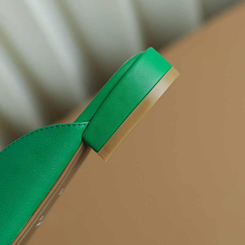 Esme Green Penny Loafer Mules NEW GEW