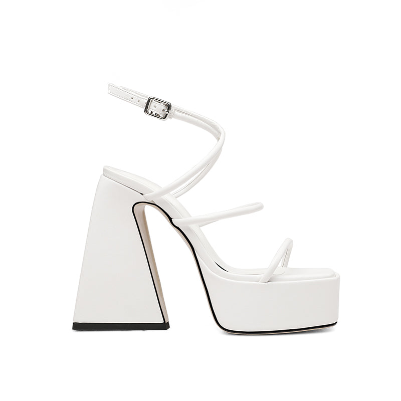 Dallas Platform Chunky Heel Strappy Sandals NEW GEW