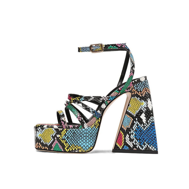 Dior Platform Chunky Heel Strappy Sandals NEW GEW