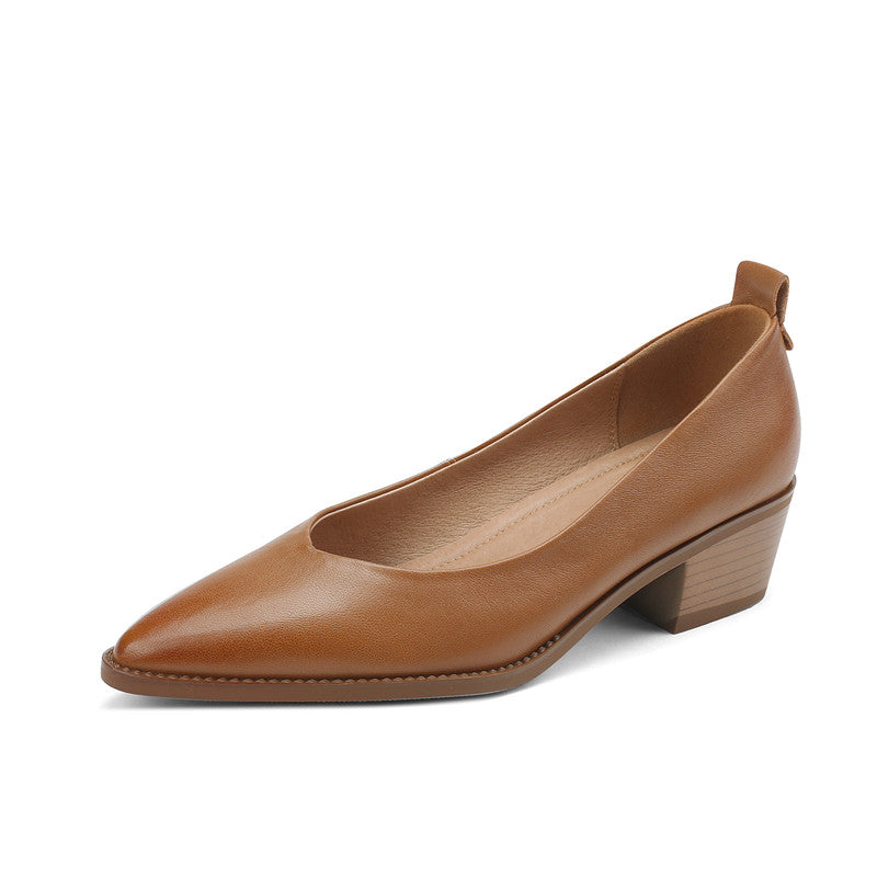 Itzel Brown Womens Slip on Heels newgew