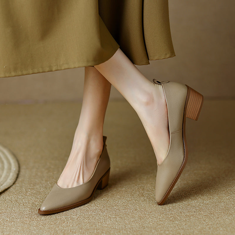 Itzel Nude Pointed Toe Pumps newgew