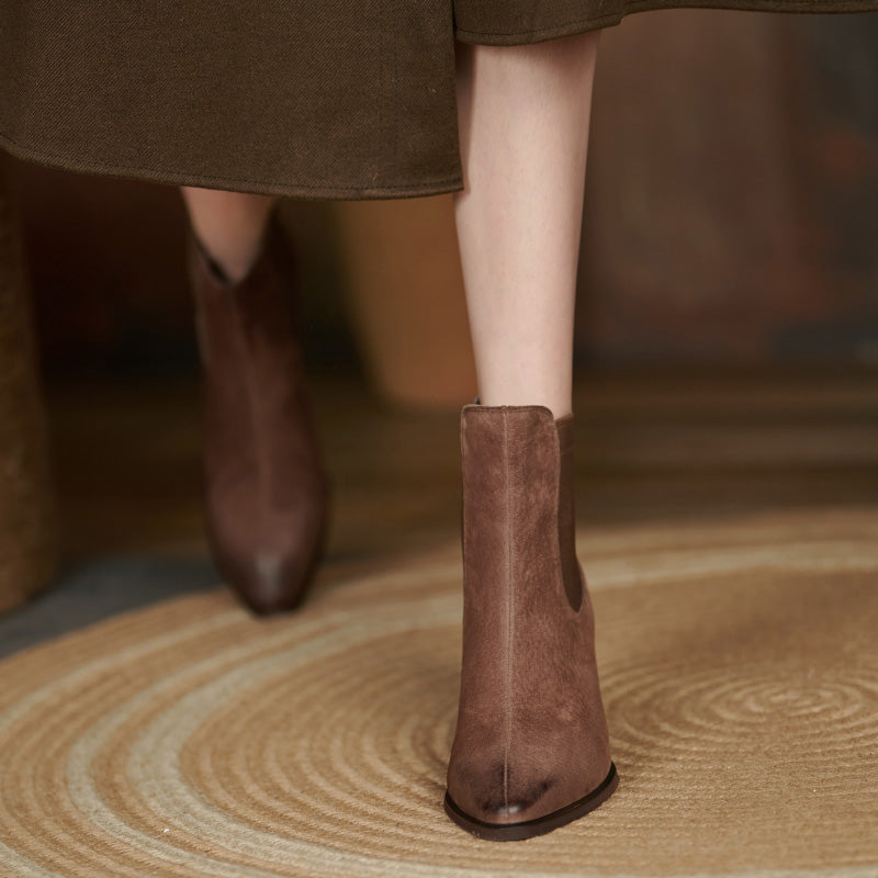 Havyn Heeled Chelsea Boots Brown Newgew
