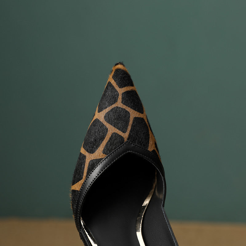 Mabel Womens Leopard Print Heels newgew