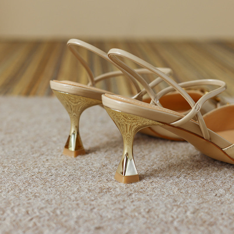 Fiona Nude Kitten Heels Newgew