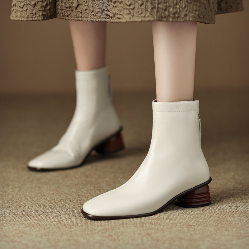 Isla Beige Boots Women Newgew