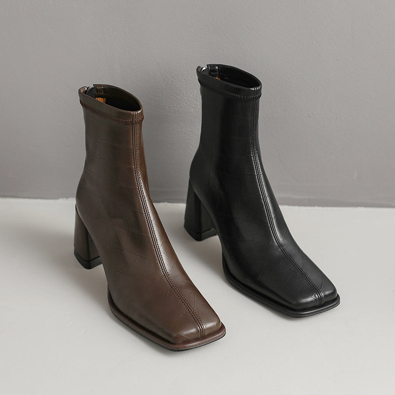 Miah Brown High Heel Boots newgew