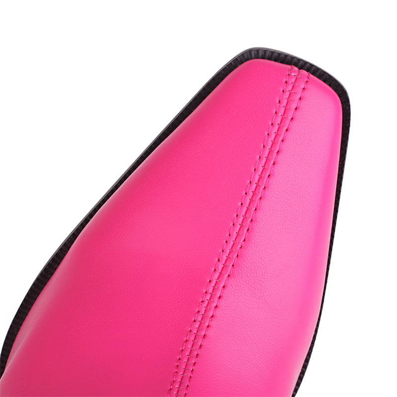 Gala Pink Knee High Boots Newgew