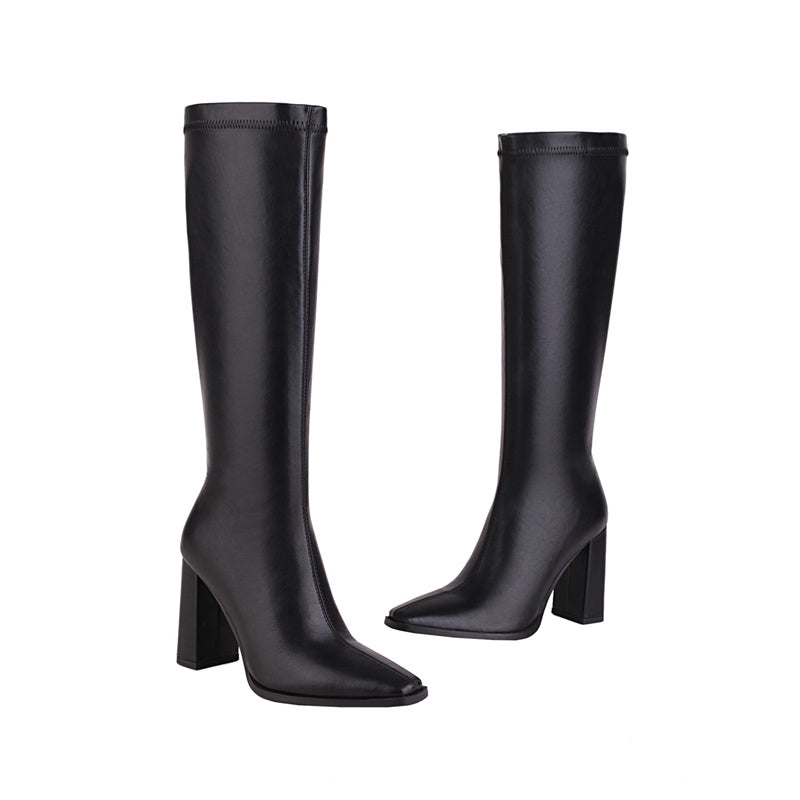 Gala Pink Knee High Boots Newgew