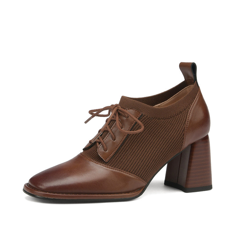 Iris Brown Oxford Heels Newgew