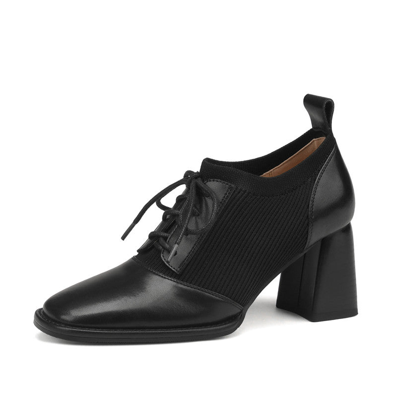 Iris Black Oxford Heels Newgew