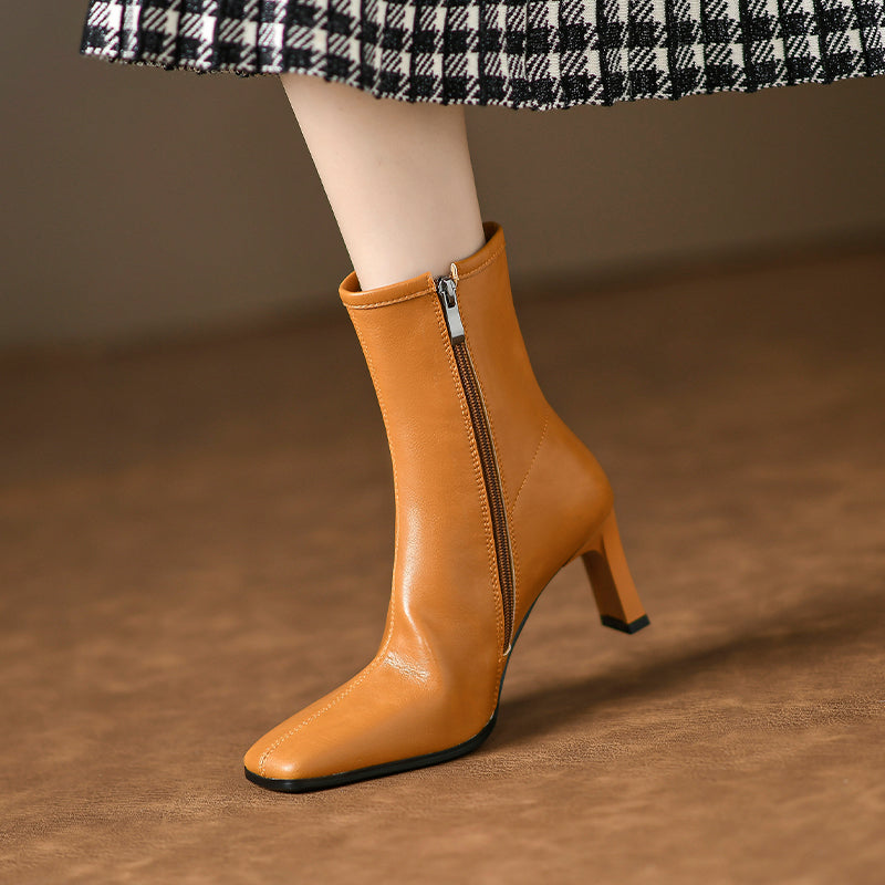 Marie Green Square Toe Ankle Boots newgew